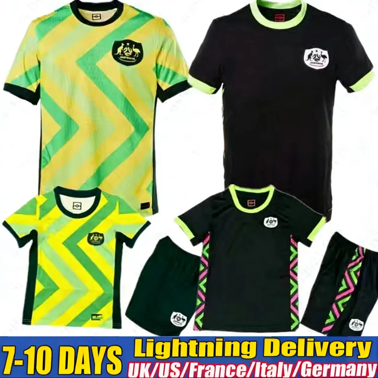 Australia 2025 Sports Outdoors S-4XL men kit kids Athletic Outdoor Apparel 25 26 Soccer Wear Soccer Jerseys Australia