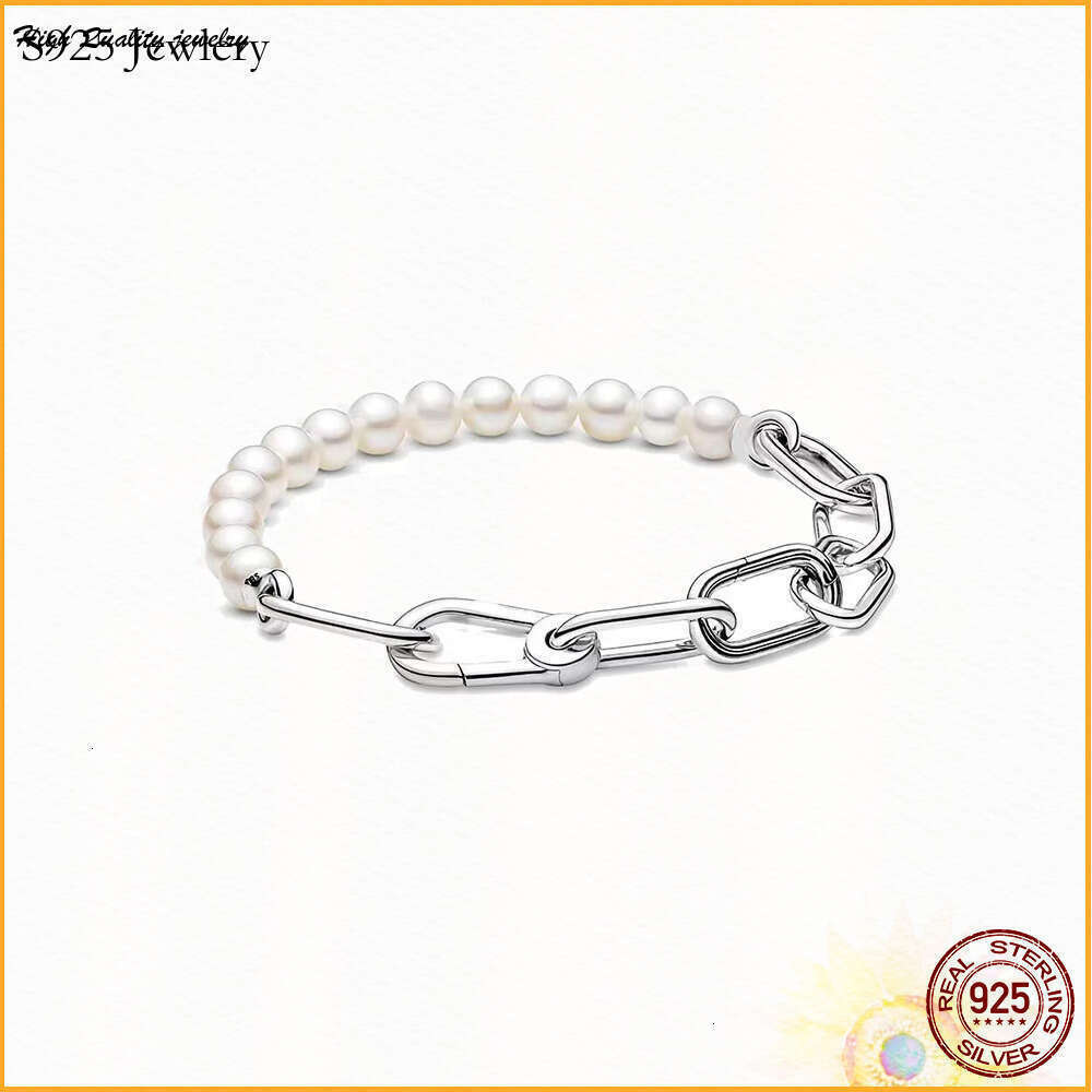 925 Sterling Silver Pearl Buckle Bracelet Is Suitable For Primitive Charm DIY Bracelet Jewelry Ladies Gifts Fashion Accessories wholesale