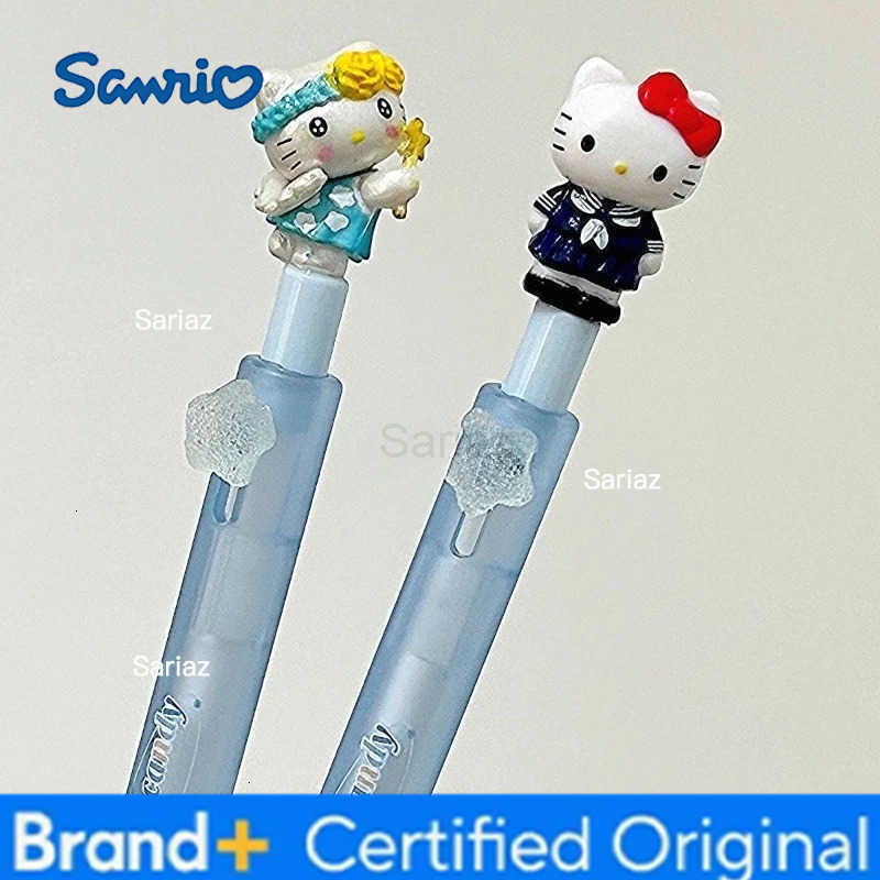Sanrio Kawaii Hello Kitty Star Press Pen Cartoon 05mm Black Ink Pen Anime Office Supplies Students Stationery Gifts for Girls H251231