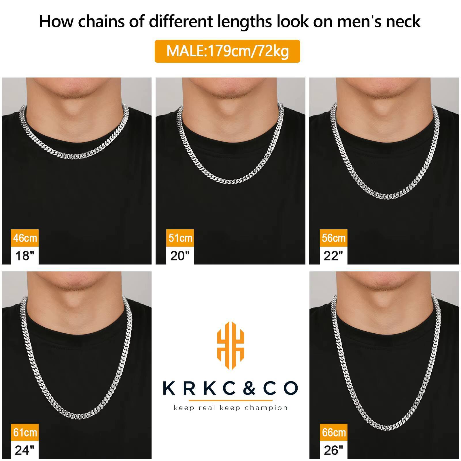 8mm 18K gold Cuban Link Chain Men Women Hip Hop Jewelry Gift Miami Cuban Necklace