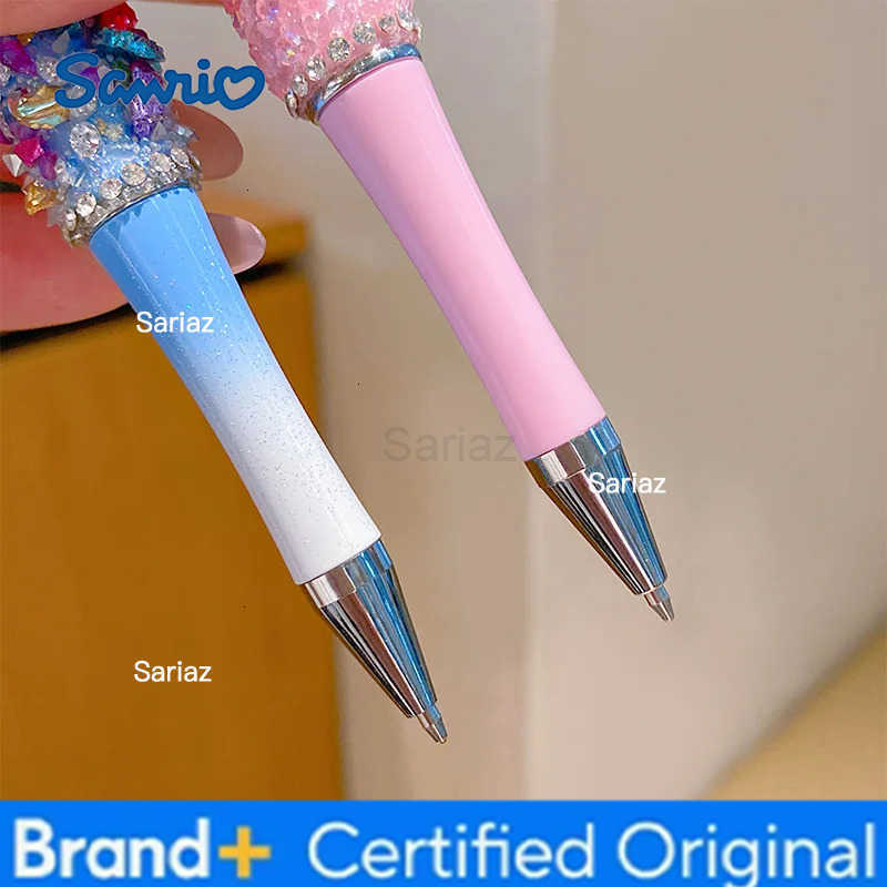 Sanrio Hello Kitty Melody Diamond Gel Pen Kuromi Cinnamoroll Student Stationery Fluent Ball Pen Learning Supplies Christmas Gift H251231