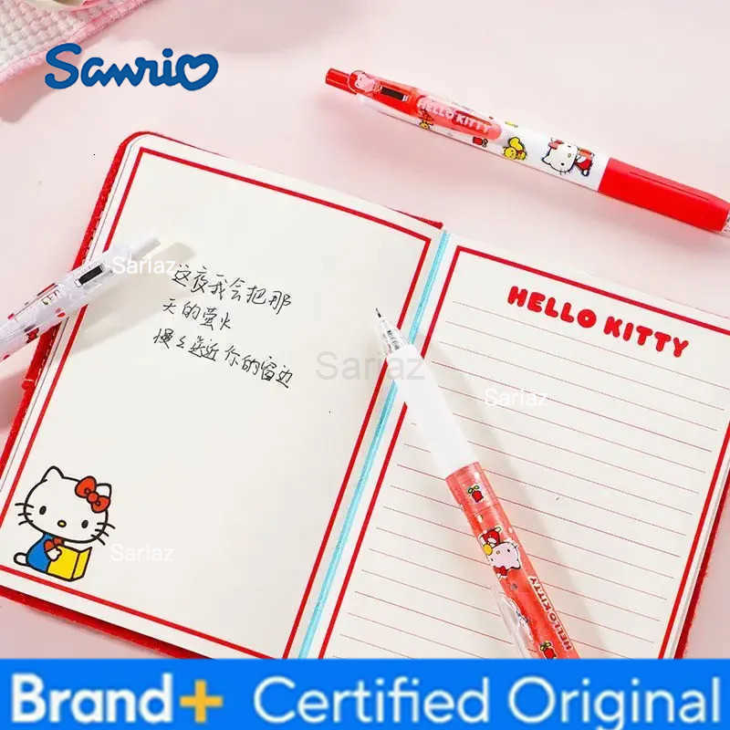 Sanrio New Hello Kitty Creative Cute Kawaii Students Special Gel Pen Cartoon Anime Peripheral Smooth Stationery Push Pen Gift H251231