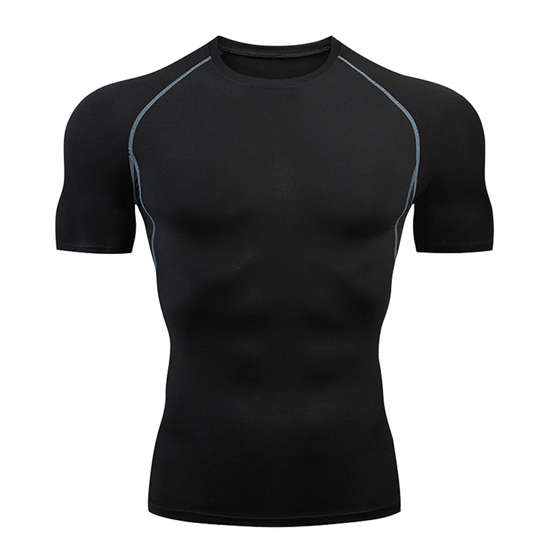 Breathable Mens Workout Apparel: Stretchy High-Waist Sportswear Top