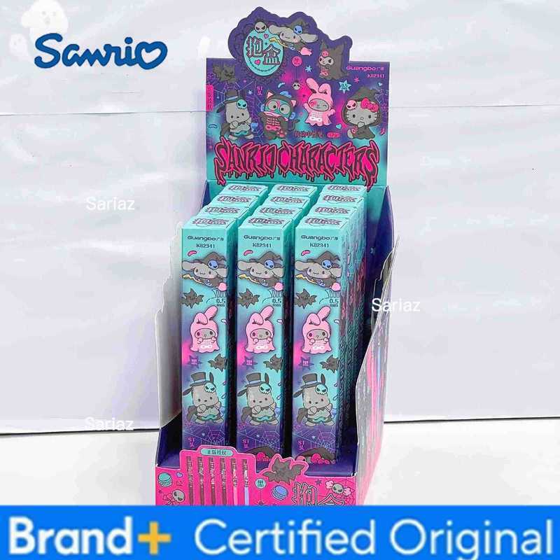 Sanrio 12pcs/lot Hangyodon Melody Kitty Press Gel Pen Cute 05mm Black Ink Neutral Pens Promotional Gift Office School Supplies H251231