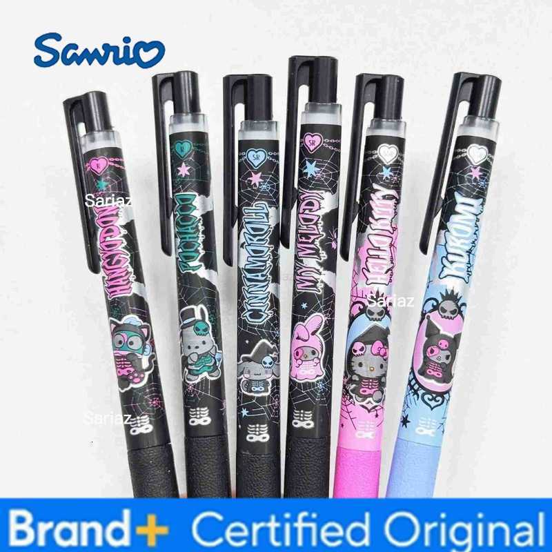 Sanrio 12pcs/lot Hangyodon Melody Kitty Press Gel Pen Cute 05mm Black Ink Neutral Pens Promotional Gift Office School Supplies H251231