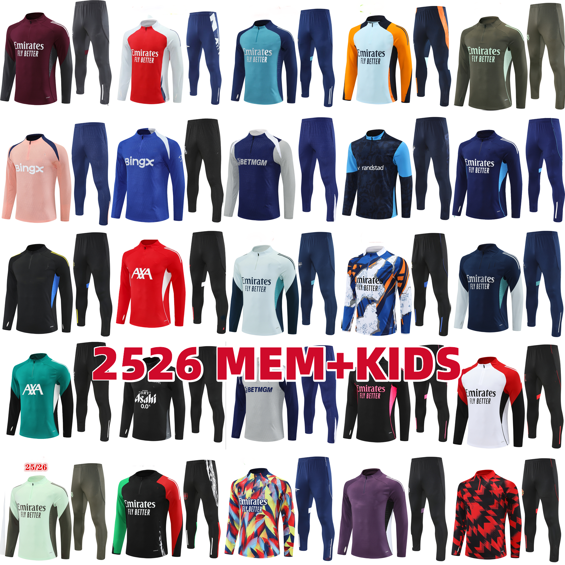 25 26 soccer tracksuit Men and kids kit 2025 2026 football tracksuit training suit jogging Survetement football chandal futbol 223