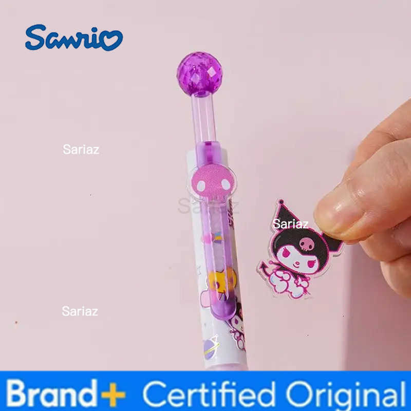Sanrio New Style Hello Kitty KUROMI Student Extended Sheath Press Neutral Pen Cartoon Brush Question Pen Water-based Pen H25123111