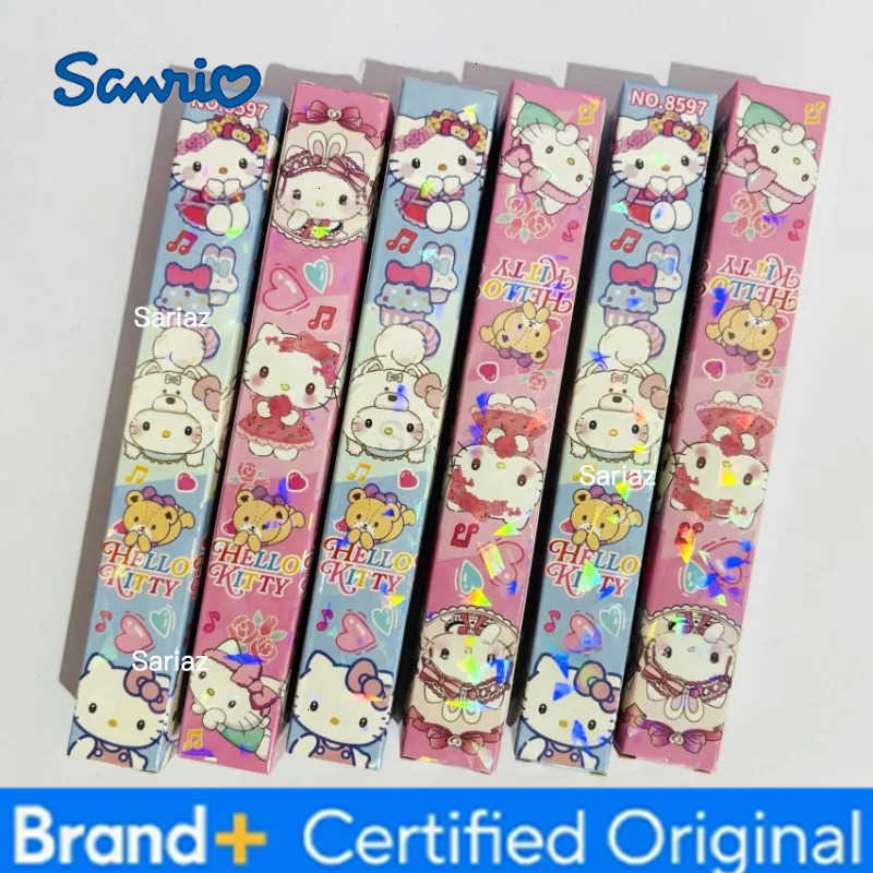 Sanrio 24pcs/lot Kawaii Kitty Press Gel Pen Cute 05mm Black Ink Neutral Pens Promotional Gift Office School Supply H251231