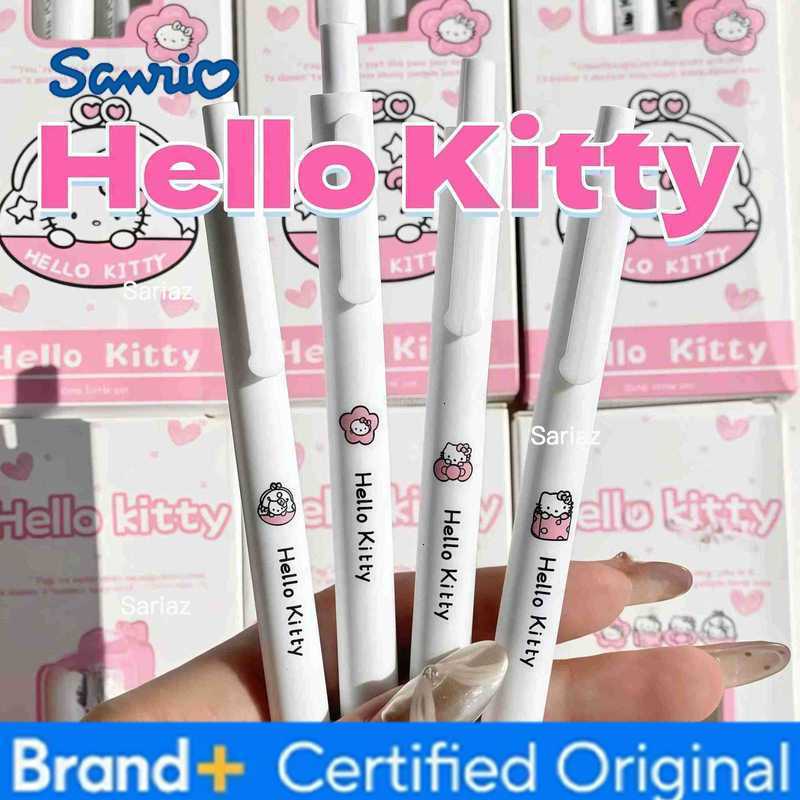 Sanrio 4Pcs/Set Hello Kitty Kawaii Gel Pens High - Value Cute Design Press - Type Writing Pens H251231