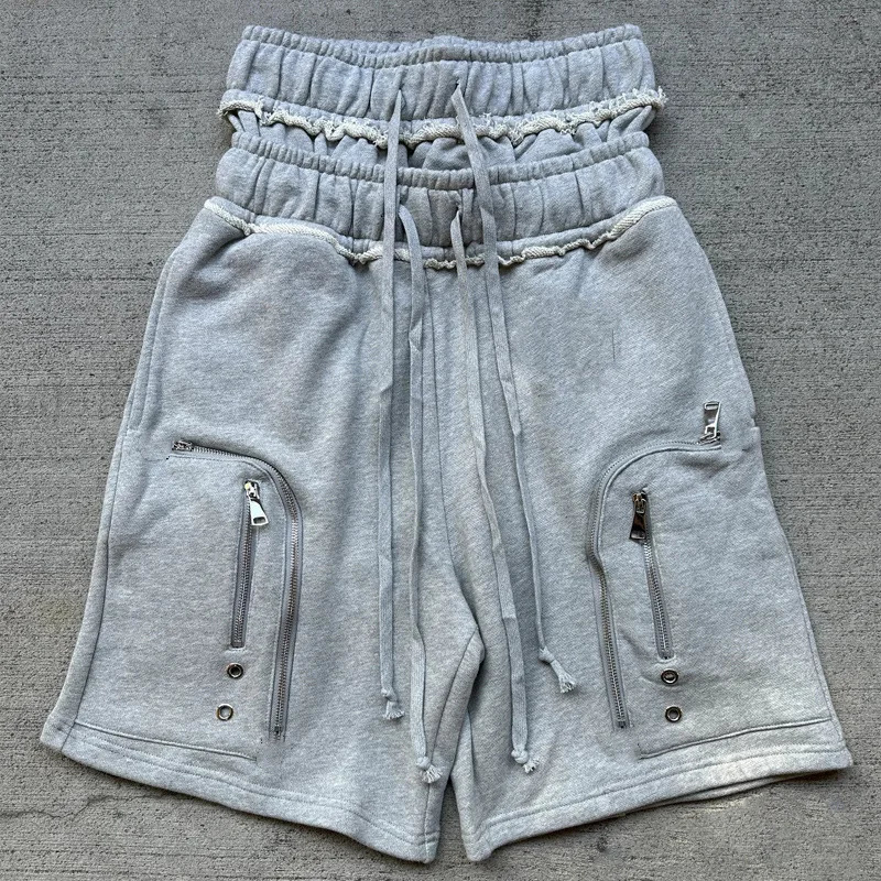HKSH Summer Man High Street Darkwear Fake Two-Piece Double Waistband Trendy Pocket Niche Chic Casual Shorts Ins HK12677 251223