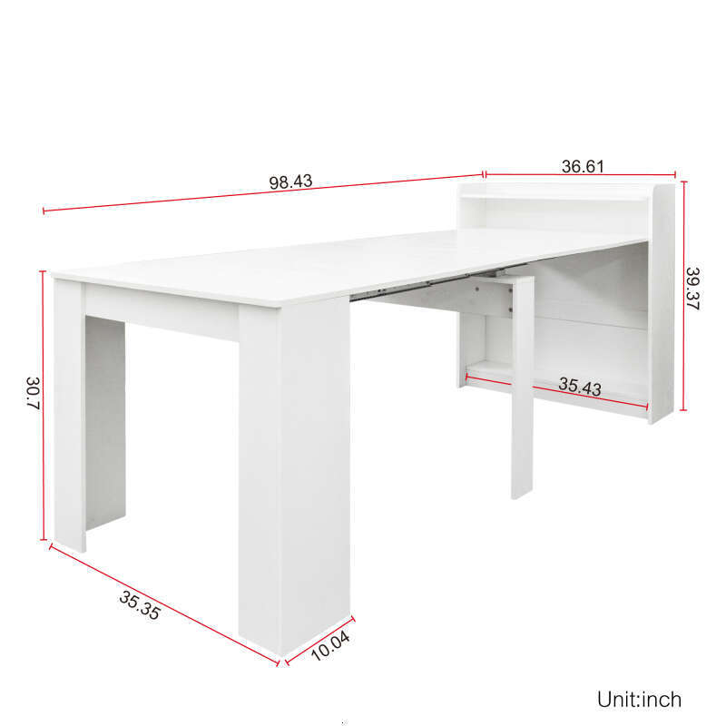 Modern Extendable Dining Table with Storage 9020 2004