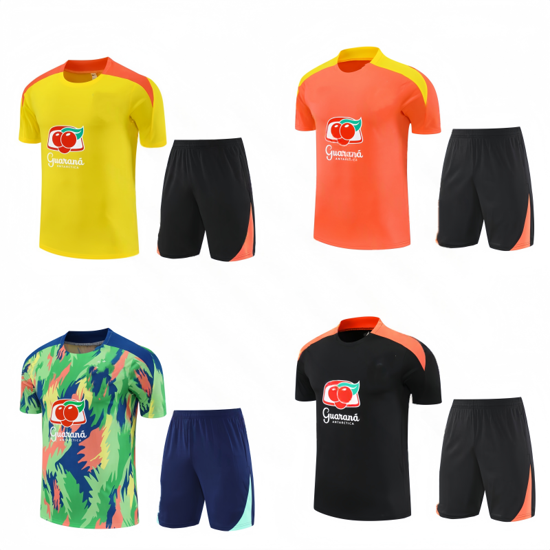 2026 27 Brazil short sleeve tracksuit Sportswear men training suit soccer Jersey kit uniform chandal G.JESUS COUTINHO brasil sleeveless vest adult football sets