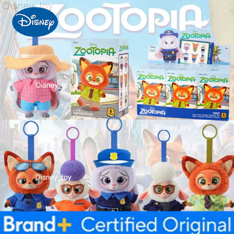 Disney Zootopia Blind Box Cute Nick Judy Action Figure Plush Vinyl Doll Mystery Box Anime Figures Cartoon Collection Model Toy H25123111112