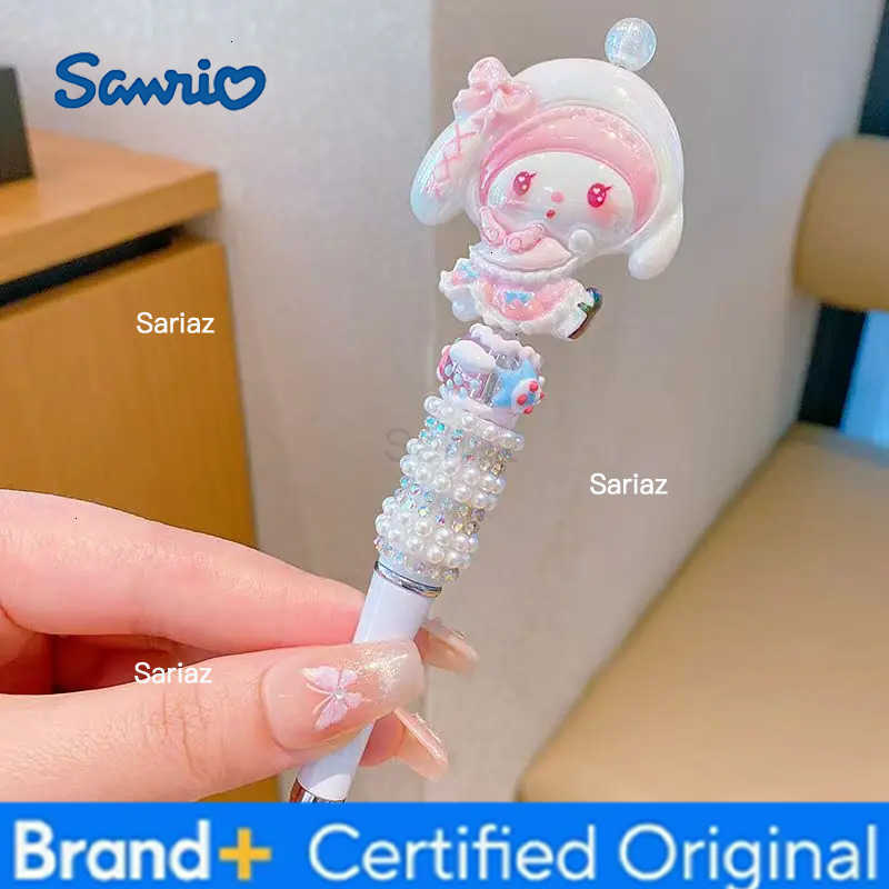 Sanrio gel pen childrens cartoon school supplies little girl cute and cute shiny rhinestone beaded ballpoint pen H251231