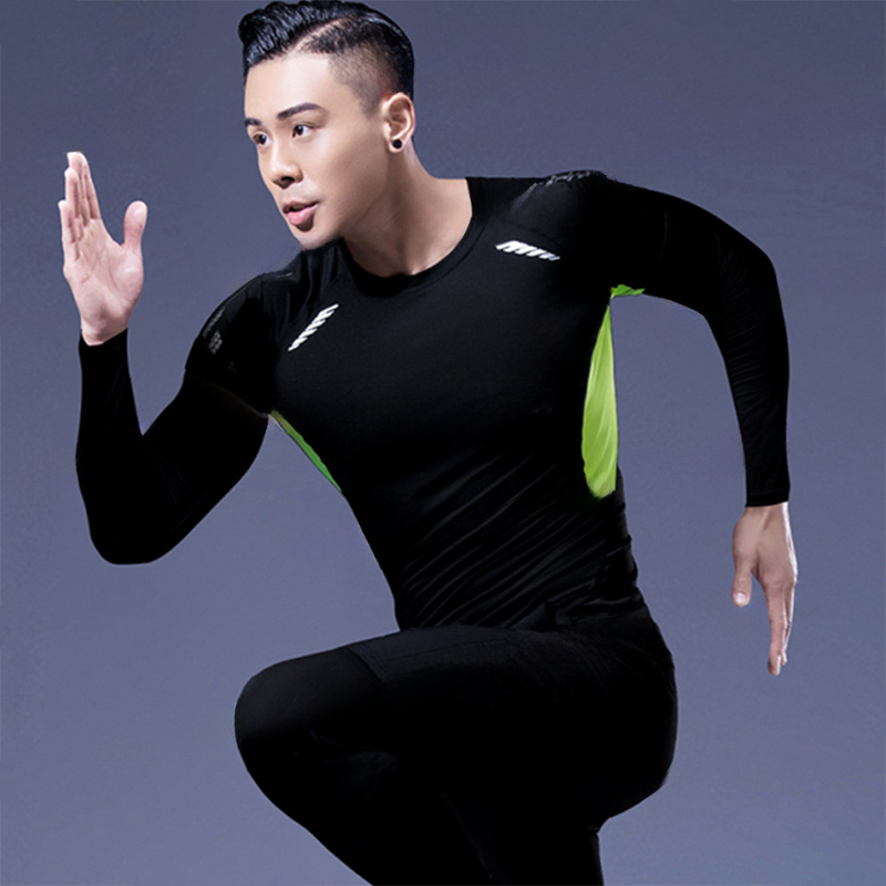 Breathable Mens Workout Apparel: Stretchy High-Waist Sportswear Top