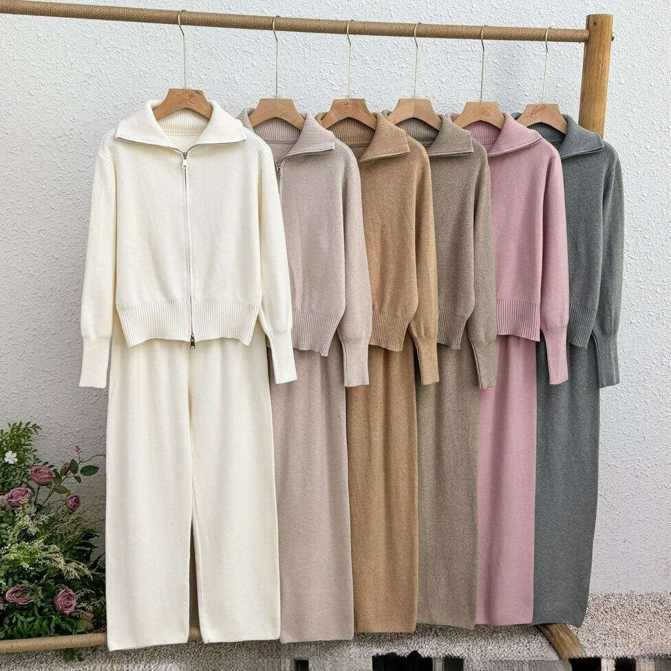 Alonessities Sets Jacket Women Knit Coat Designer Fleece Alonessities Jackets Pant Gym Leggings Sets Thick Warmth Alonessities Vuori Women Jacket Knit Coat Set