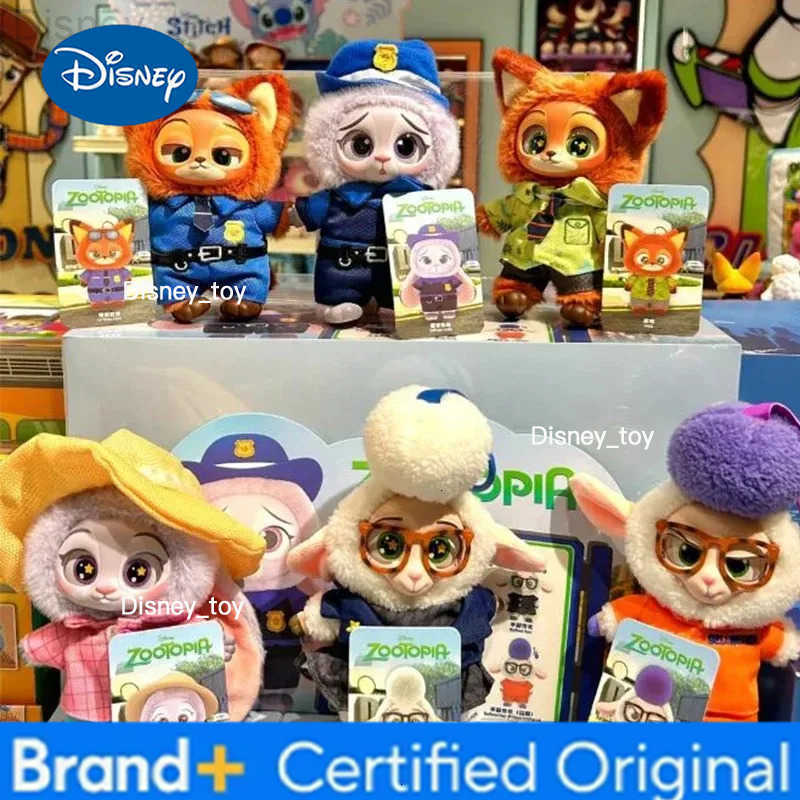 Disney Zootopia New Blind Box Cute Nick Judy Figure Plush Vinyl Doll Mystery Box Anime Figures Cartoon Collection Christmas gift H251231