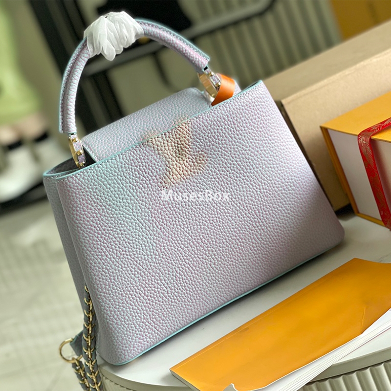 Top Quality Designer Bag Genuine Leather Women's Tote Handbag Designer Crossbody Bag Luxury Purse for Ladies Large Capacity Chain Shoulder Bag Small Purse 27CM