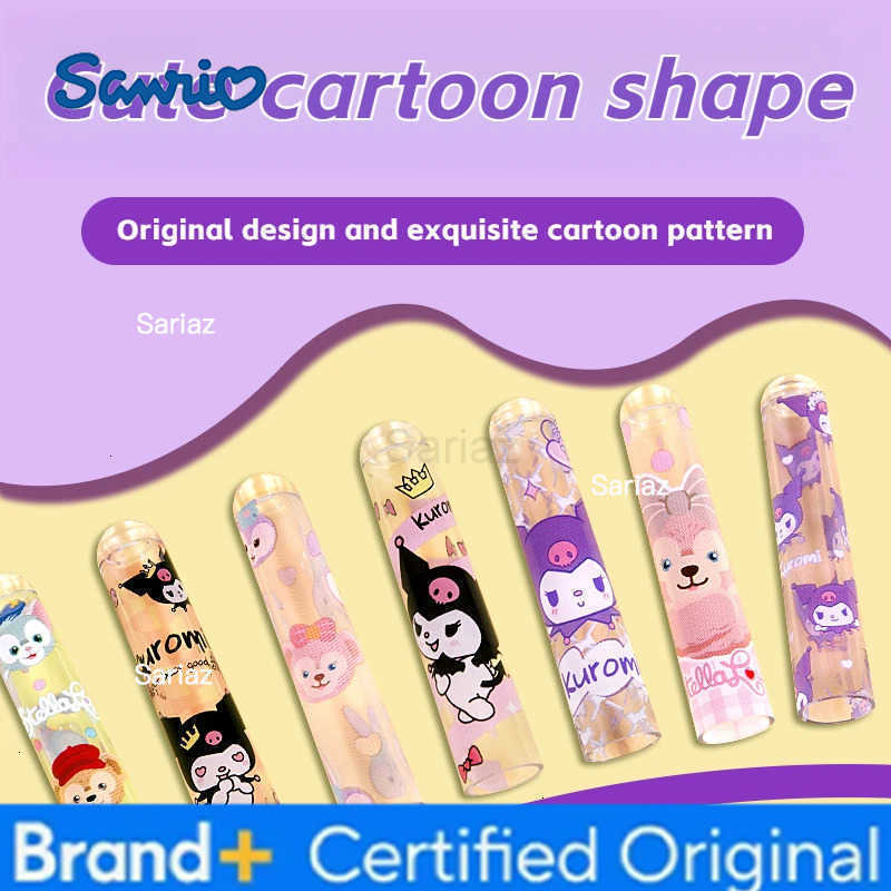 Sanrio 6pcs/set Hello Kitty Cinnamoroll Kuromi Melody Cartoon Stationery Supplies Back To School Stationery Writing cap of a pen H251231