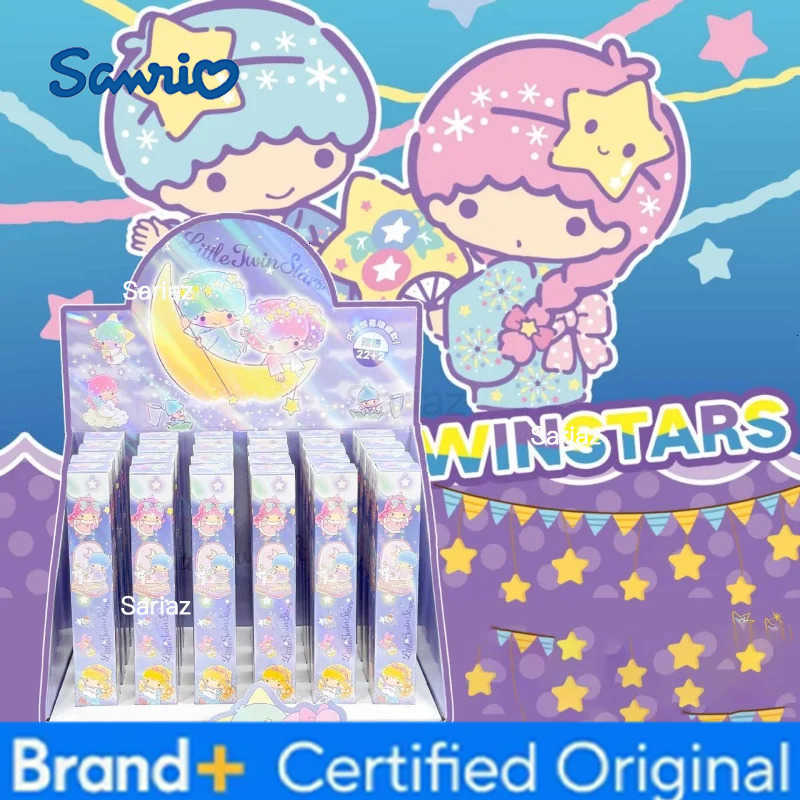 Sanrio 24pcs/lot Cartoon Little Twin Stars Gel Pen Cute 05mm Black Ink Press Signature Pens Promotional Gift School Supplies H251231