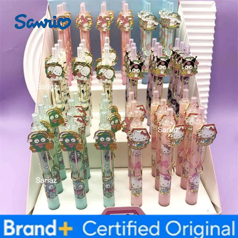 Sanrio 24/54pcs Kuromi Melody Hangyodon Press Gel Pen Cute 05mm Black Ink Signature Pens Stationery Gift School Writing Supply H251231