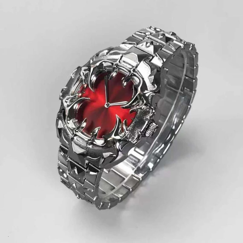 Fashion Claw-Shaped Mens Quartz Watch with Removable Interchangeable Dials Niche Vintage Quirky-Style Womens Watches Punk 251229