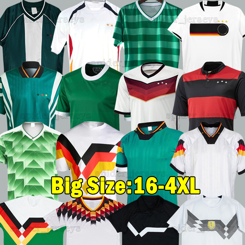 XXXL 4XL 1984 1990 1992 Retro Soccer Jerseys GermanyS BREHME KOHLER 1994 96 98 LITTBARSKI 2002 06 Hassler MULLER 2010 14 2018 Long sleeve Football Shirts kids kits Sets
