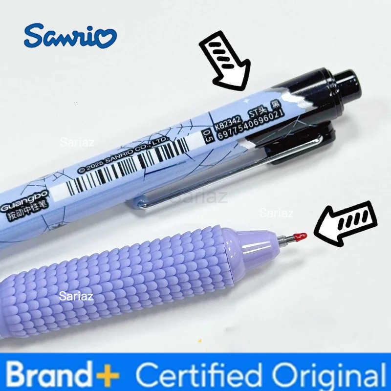 Sanrio 24pcs/lot Hangyodon Melody Kitty Press Gel Pen Cute 05mm Black Ink Neutral Pens Promotional Gift Office School Supplies H251231