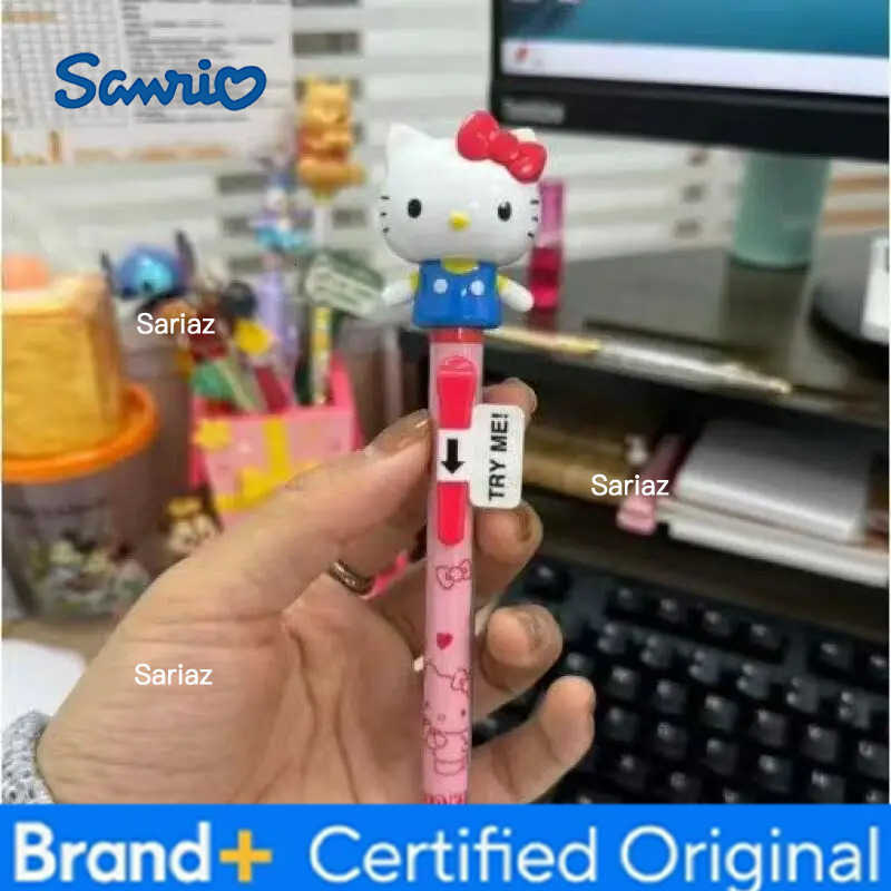 Sanrio Hello Kitty Cheer Up Pen Kuromi Gel Pen Cinnamoroll Melody Swinging Arm Fun Pen Speed Drying Student Office Stationery H2512311