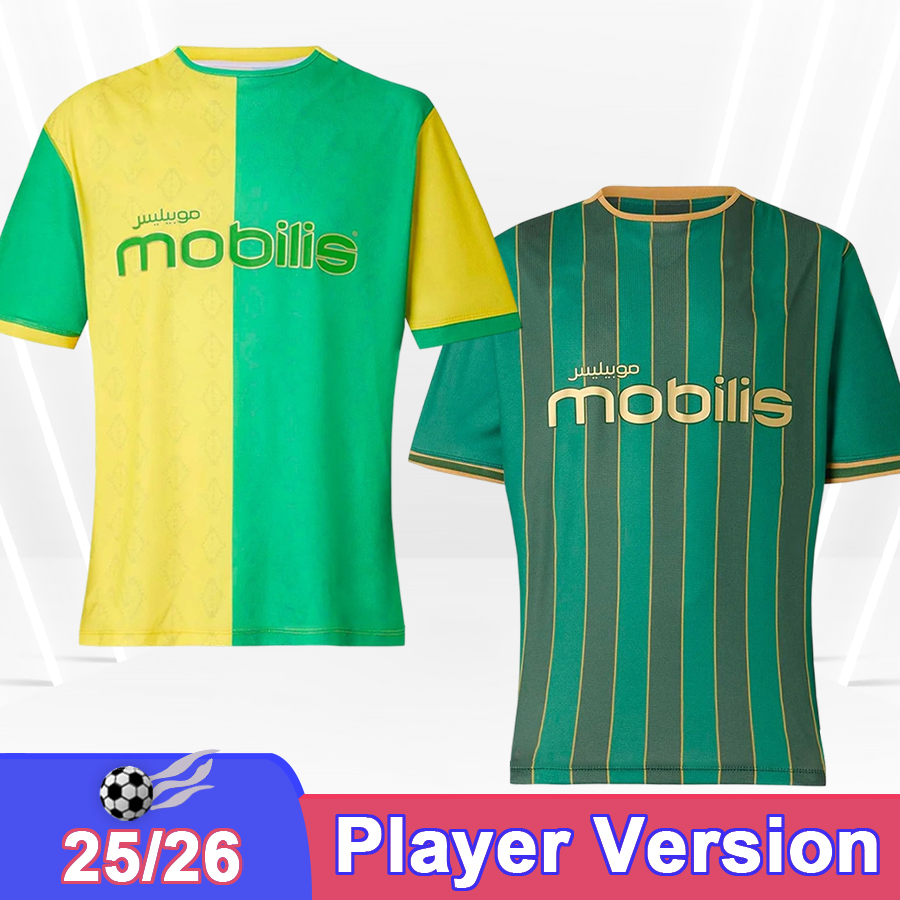 25 26 kabYlie Mens Player Soccer Jerseys BENCHAA BOUDEBOUZ AIMEN LAHMERI AYMEN MAHIOUS MEHDI MERGHEM Home 3rd Football Shirts Short Sleeve Uniforms