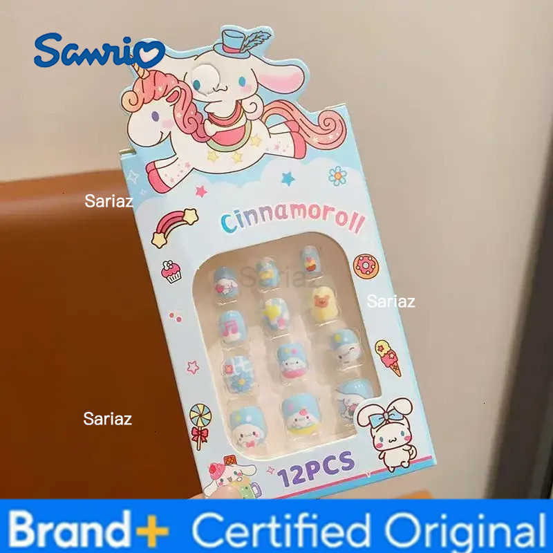 Sanrio Cartoon cartoon characters Kulomi Melody My melody Childrens nails Girls Manicure Three-dimensional wear Cartoon Cute Patch H251231