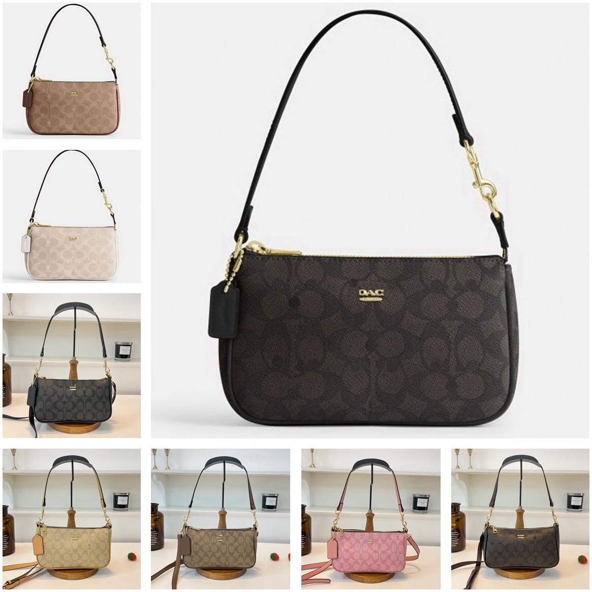 Nolita 19 Bag Shoulder Bag HAMPTONS Hobo Half Moon Crossbody Bags Designer Handbag Womens Classic Mini Letter Print Underarm Purse Chain Clutch Retro Ladies Wallet