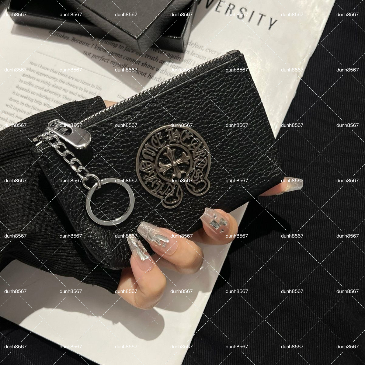 Charm card holder Designer Chrome wallet Trendy Brand Holder Suitable for Driver's License Unisex Leather Case Multi-slot Card Holder There are multiple styles