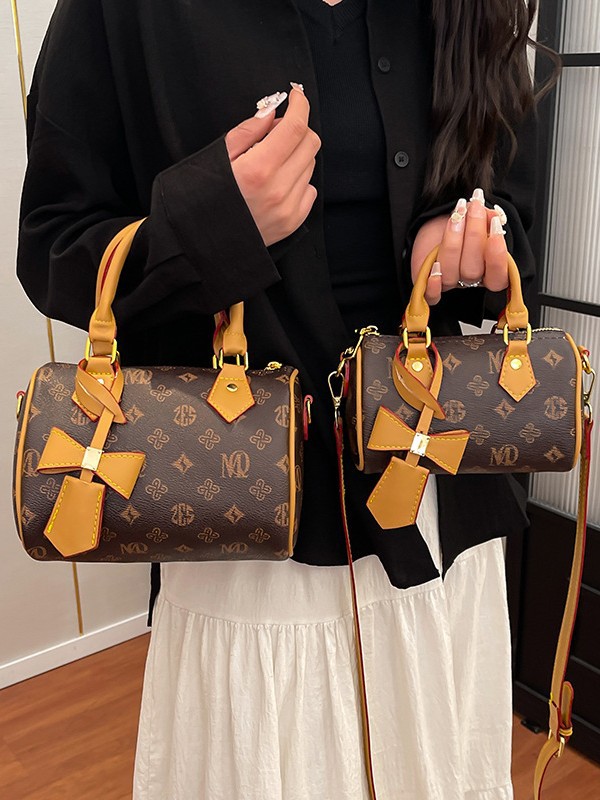 2026 Monogram Pillow Bag for Women, Large Retro Crossbody Shoulder Bag & Handheld Tote