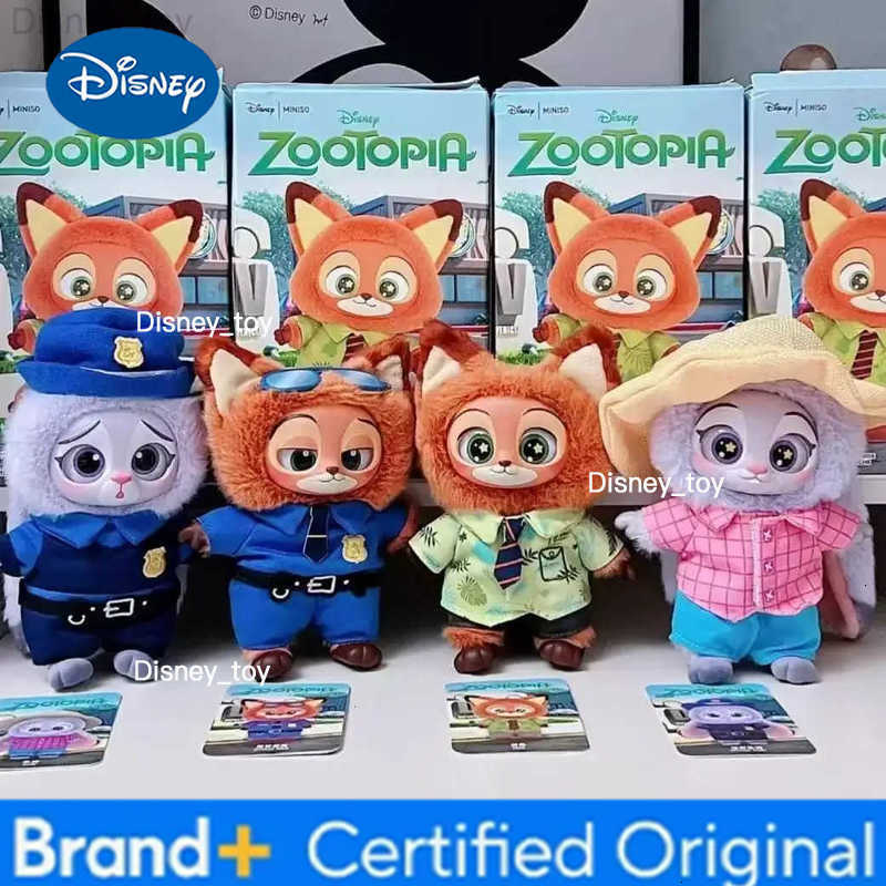 Disney Zootopia Blind Box Cute Nick Judy Action Figure Plush Vinyl Doll Mystery Box Anime Figures Cartoon Collection Model Toy H25123111112