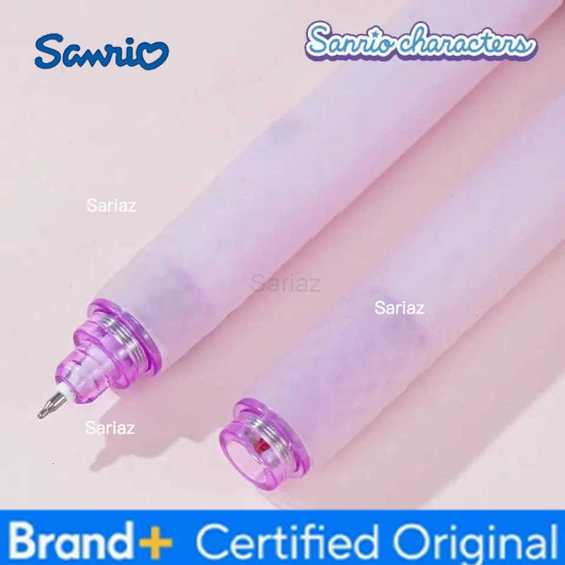 Sanrio New Diamond Press Gel Pen Hello Kitty Melody Kuromi Cartoon Student Quick-drying Smooth Writing Pen Gel Pens Stationery H251231