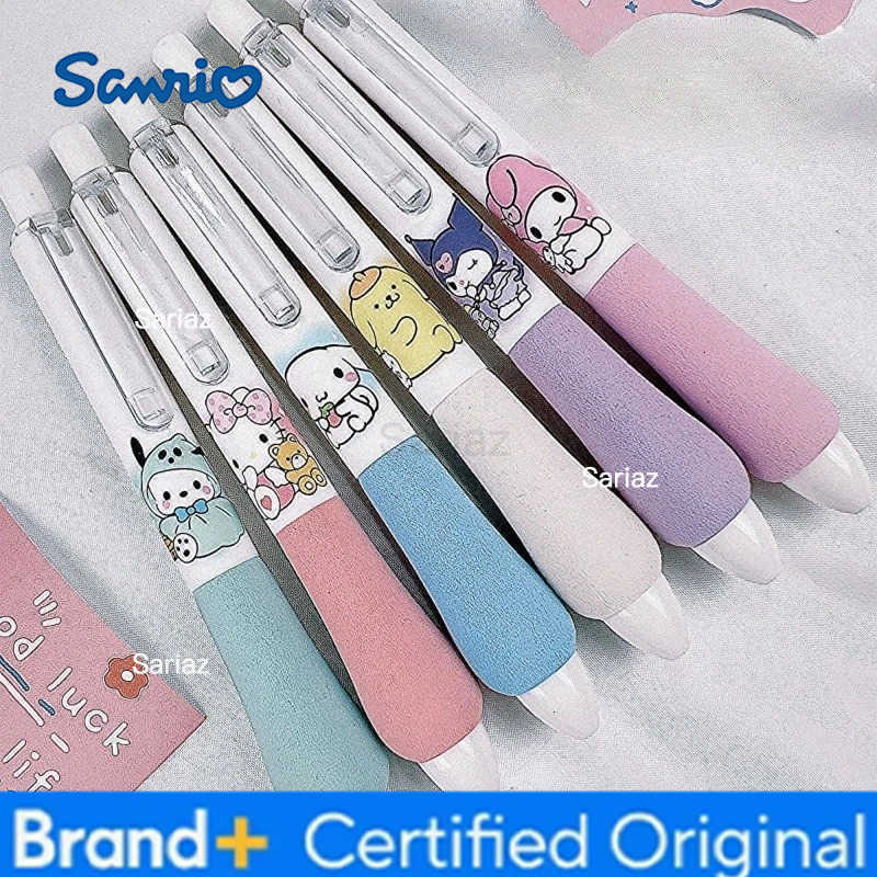 Sanrio Limited Sponge Pen Cute Cartoon Kuromi Cinnamoroll Melody Hello Kitty Pompompurin Student Quick Dry Click Black Pen New H251231