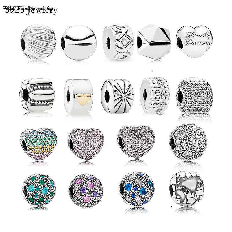 2025 NEW 925 Sterling Silver Friends Gift Map Pumpkin Clips Buckle Spacer Charms S925 Snake Bracelet Necklace Beads For Jewelry Making Gift wholesale