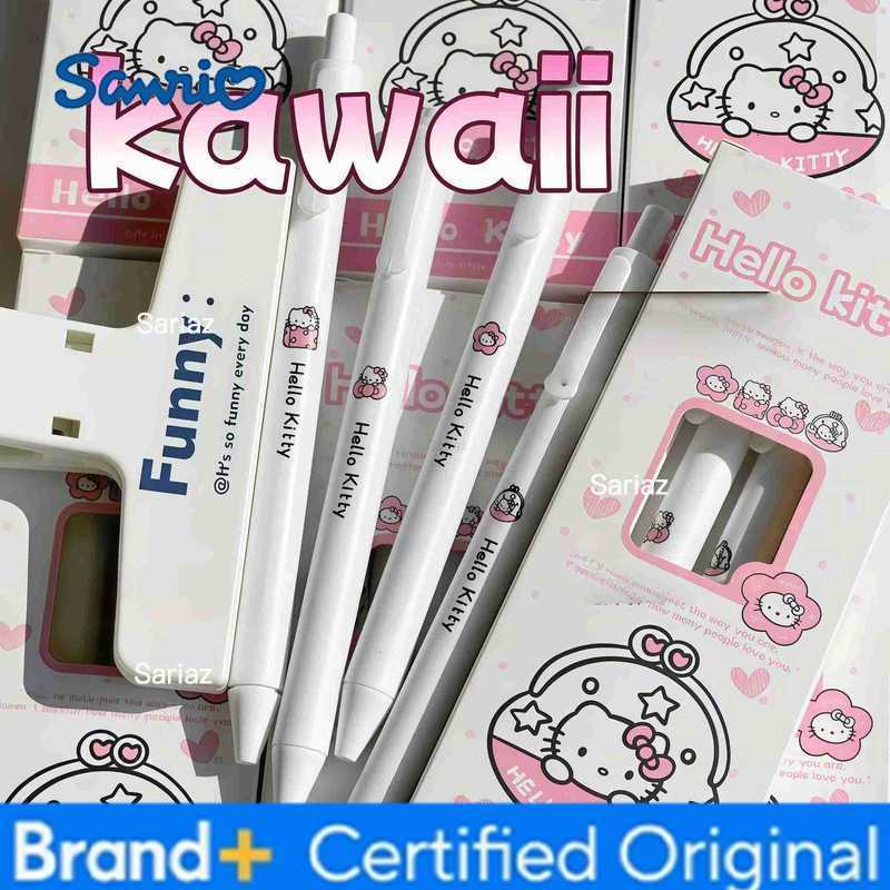 Sanrio 4Pcs/Set Hello Kitty Kawaii Gel Pens High - Value Cute Design Press - Type Writing Pens H251231