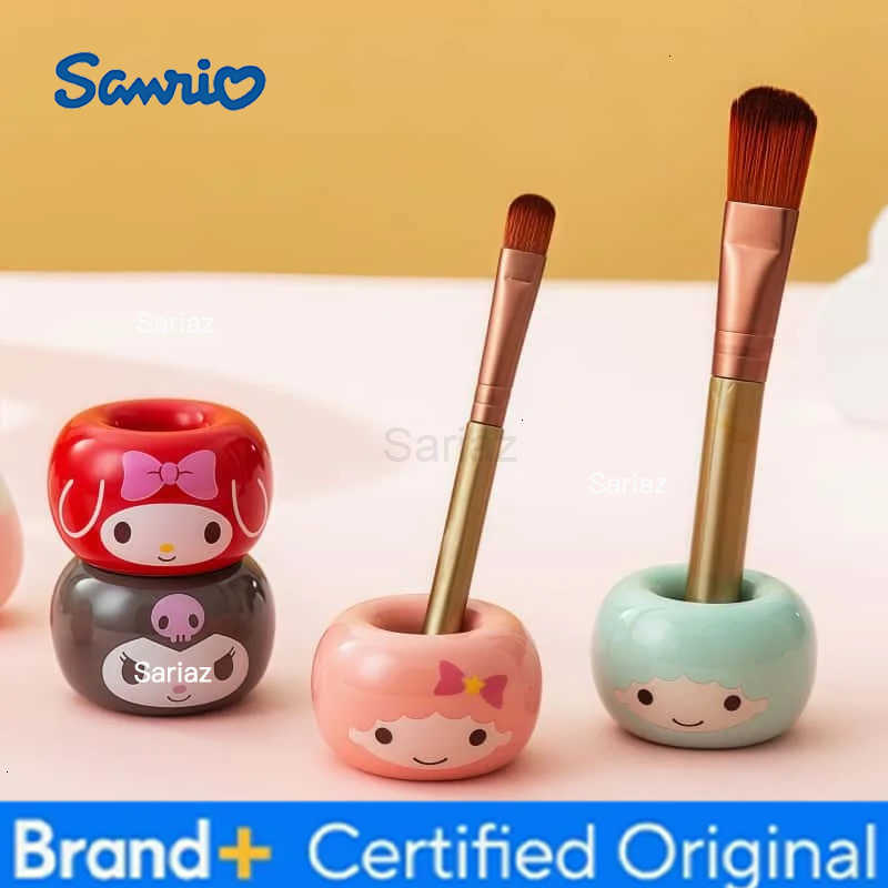 Sanrio HelloKitty Multifunctional Ornament Ceramic Stand Cinnamoroll Cartoon Cute Pen Stand Personality Mini Toothbrush Card Holder H251231