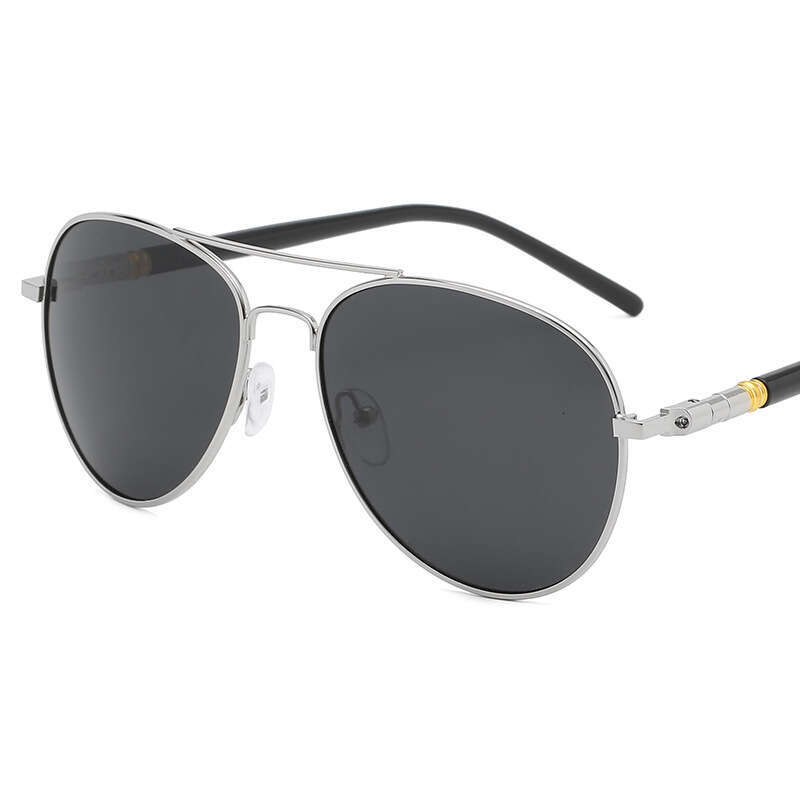 Designers Sunglass New Men's 209 Metal Spring Leg European and American Retro Polarized Sunglasses - view 4