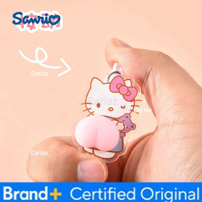 Sanrio new cartoon cute Hello kitty Kuromi My melody Cinnamoroll unisex press pen girls signature decompression butt pen H251231