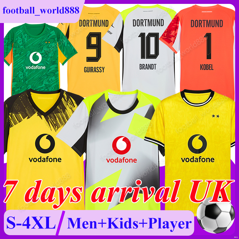 4XL Trikot DortmundS Soccer Jerseys 3rd GUIRASSY JOBE 2025 Football Shirts F.NMECHA BRANDT ANTON football kits ADEYEMI BEIER FABIO SILVA KOBEL Men Kids Kit Socks Sets