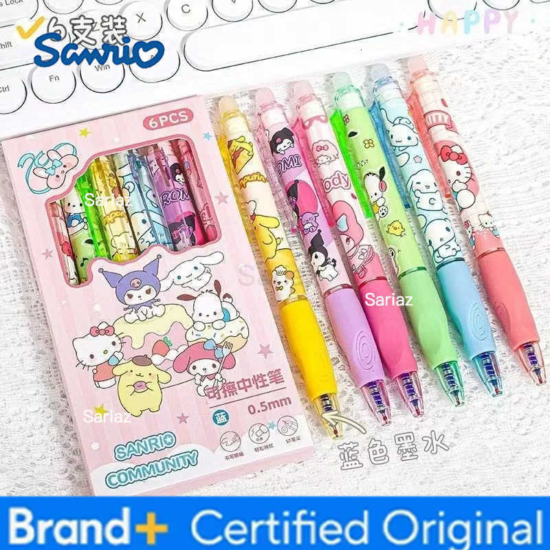 Sanrio my melody hello kitty cinnamoroll pompompurin creative erasable pen cartoon cute student special easy to erase gel pen H2512311