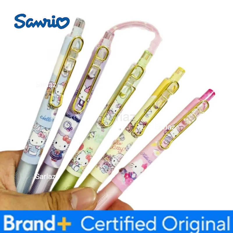 Sanrio 24pcs/lot Kawaii Kitty Press Gel Pen Cute 05mm Black Ink Neutral Pens Promotional Gift Office School Supply H251231