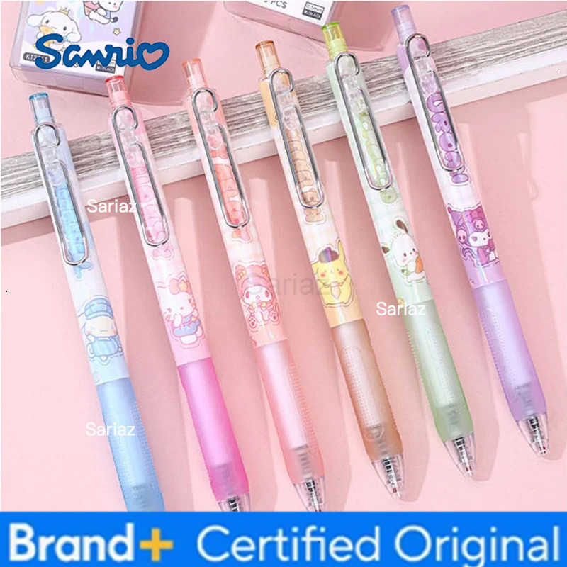 Sanrio 36pcs/lot Kuromi Melody Kitty Press Gel Pen Cute 05mm Black Ink Neutral Pens Promotional Gift Office School Supplies H251231