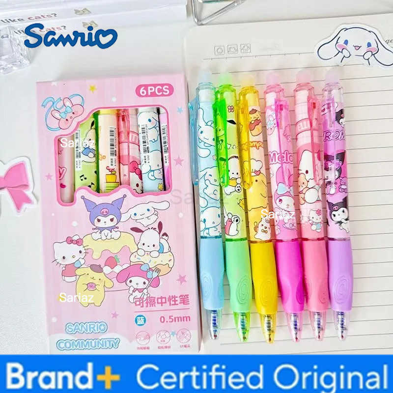 Sanrio my melody hello kitty cinnamoroll pompompurin creative erasable pen cartoon cute student special easy to erase gel pen H2512311
