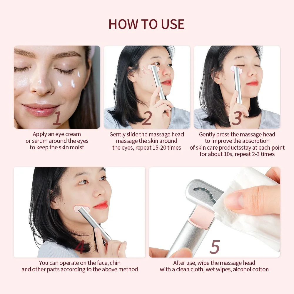 Beauty Wand RedLight Therapy LED Light 7 Colors Eye Massager for Skincare and Rejuvenation 251222