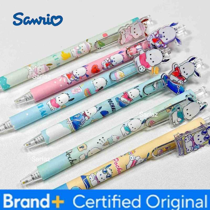 Sanrio 6/36pcs Pochacco Patch Gel Pen Cartoon Cute Pochacco Press Neutral Pen Writing Pen Student Stationery H251231