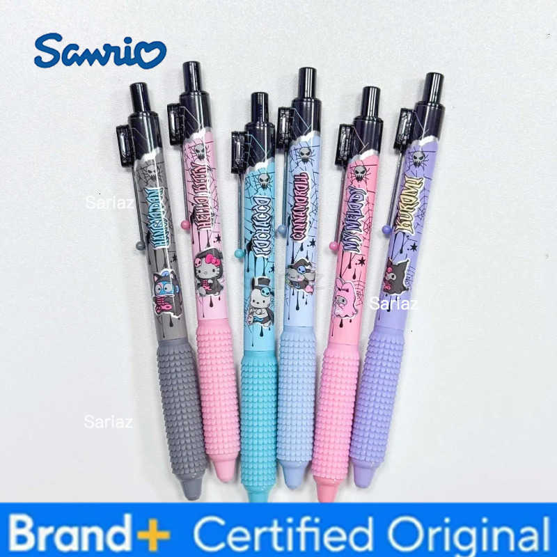 Sanrio 24pcs/lot Hangyodon Melody Kitty Press Gel Pen Cute 05mm Black Ink Neutral Pens Promotional Gift Office School Supplies H251231